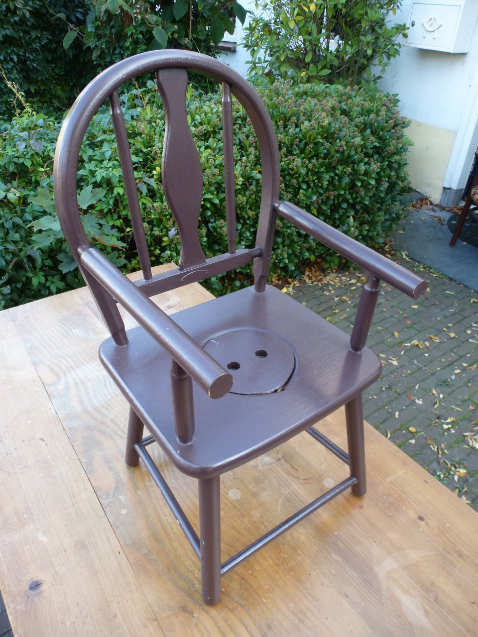 Kinderstoel Postoel Po stoel Hout ouderwets