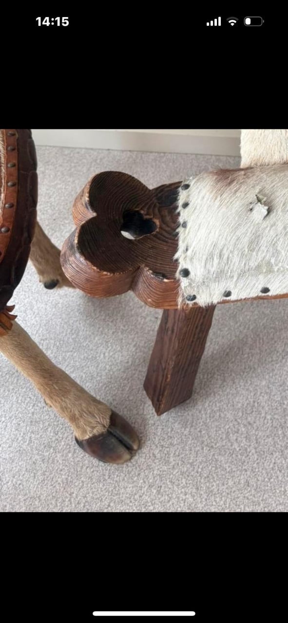 2 Spaanse antieke  Stoelen  ,, Brutalist,,
