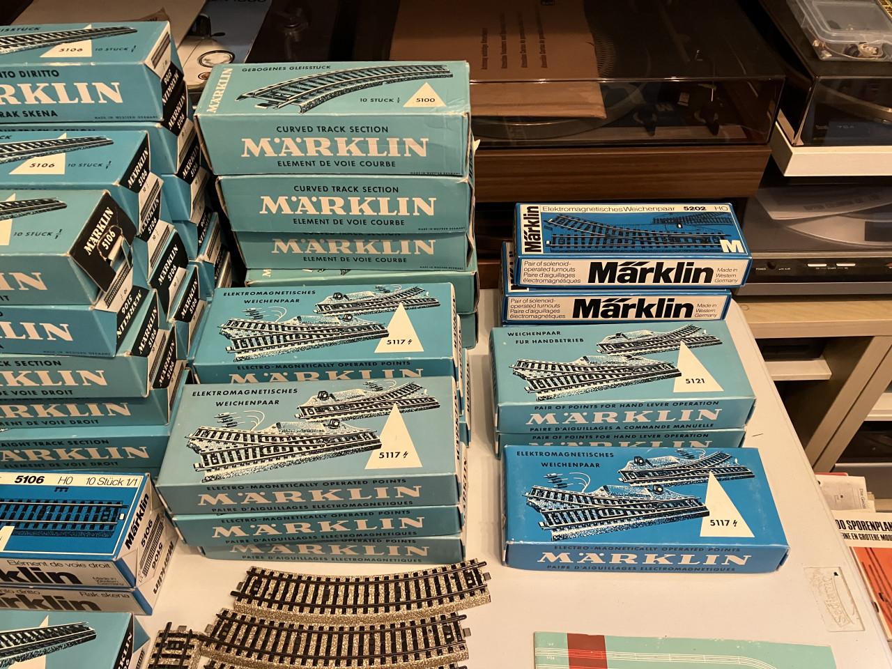 Märklin HO spoor wissels overgang seinen trafos