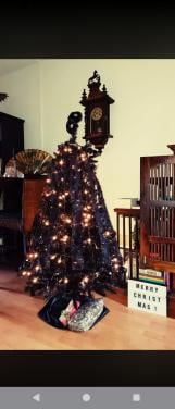 Zwarte kerstboom