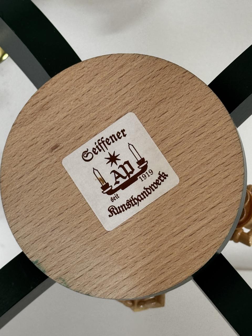 Adventskandelaar, handgemaakt, Erzgebirge, Duitsland, A. Preissler, Seiffen