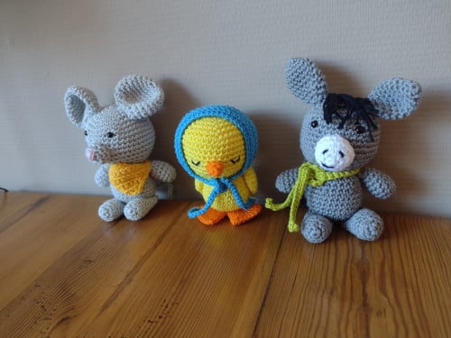 Gehaakte dieren vriendjes