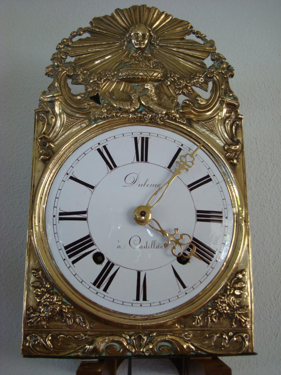 Mooie antieke comtoise klok anno 1880( zonnetje )