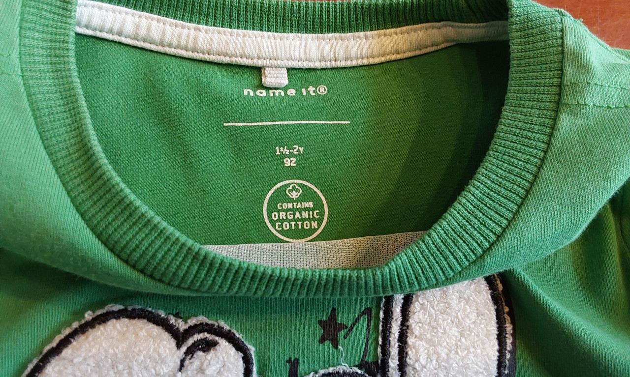 Groene longsleeve in maat 92 van het merk Name It