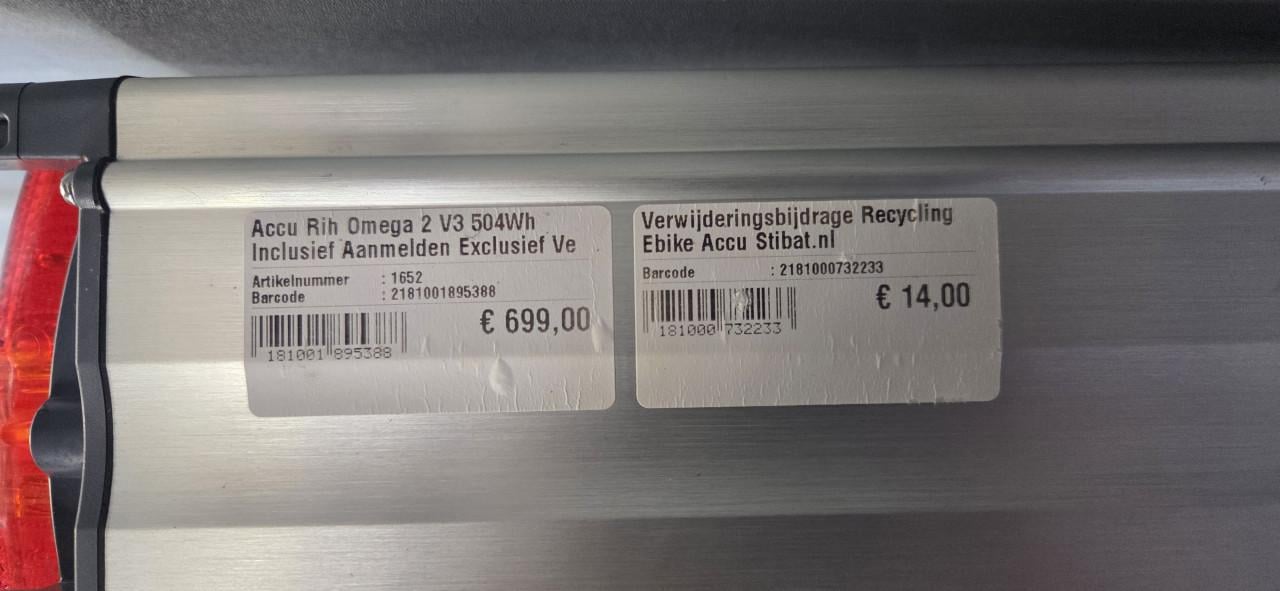 Mooie net RIH Omega 2 504Wh 54cm