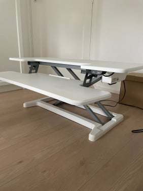 Updesk Cross Zit-Sta Bureauverhoger – Wit