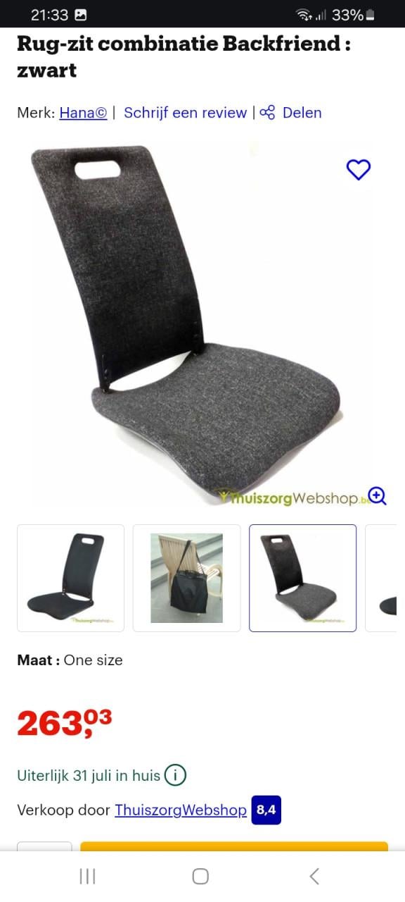 Medisch hulpmiddel Backfriend