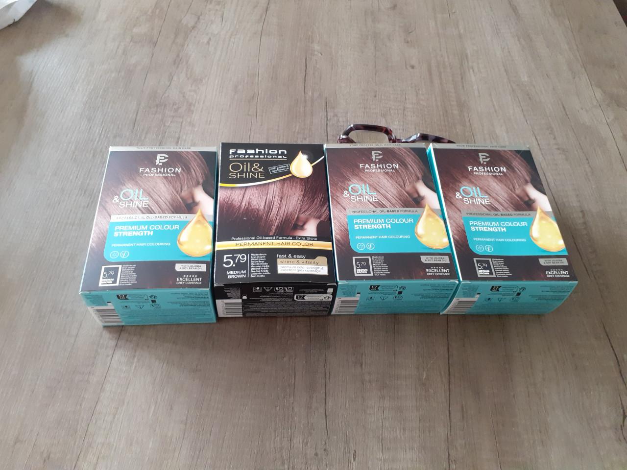4x Fashion Haar kleuring - MEDIUM BROWN  Nieuw in de doos.