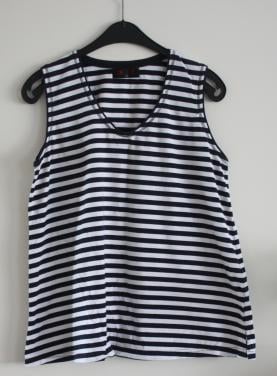 Gestreepte top blauw wit maat l