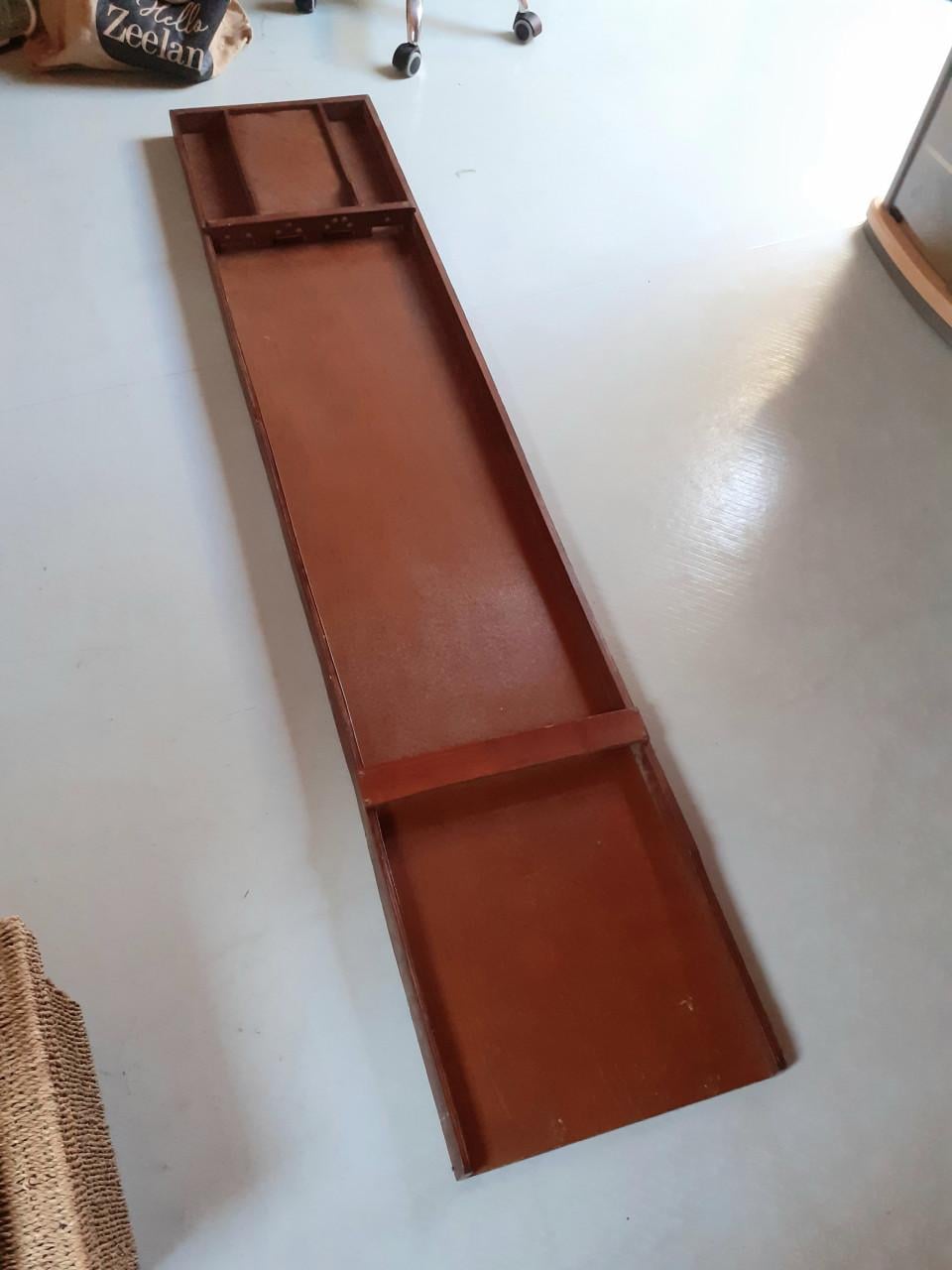 Zelfgemaakte SJOELBAK -  Als nieuw - 2 meter