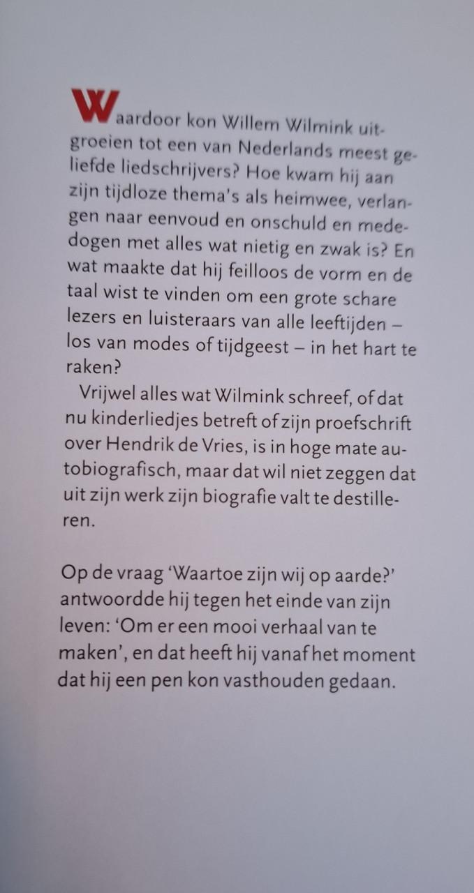 In de man zit nog een jongen, Willem Wilmink -  de biografie, door E. Etty