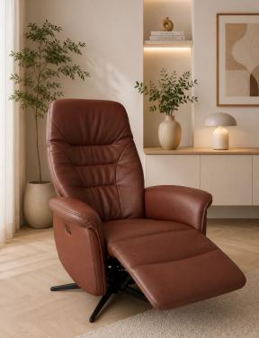 Nieuwstaat!  elektrische relaxfauteuil mt L / accu