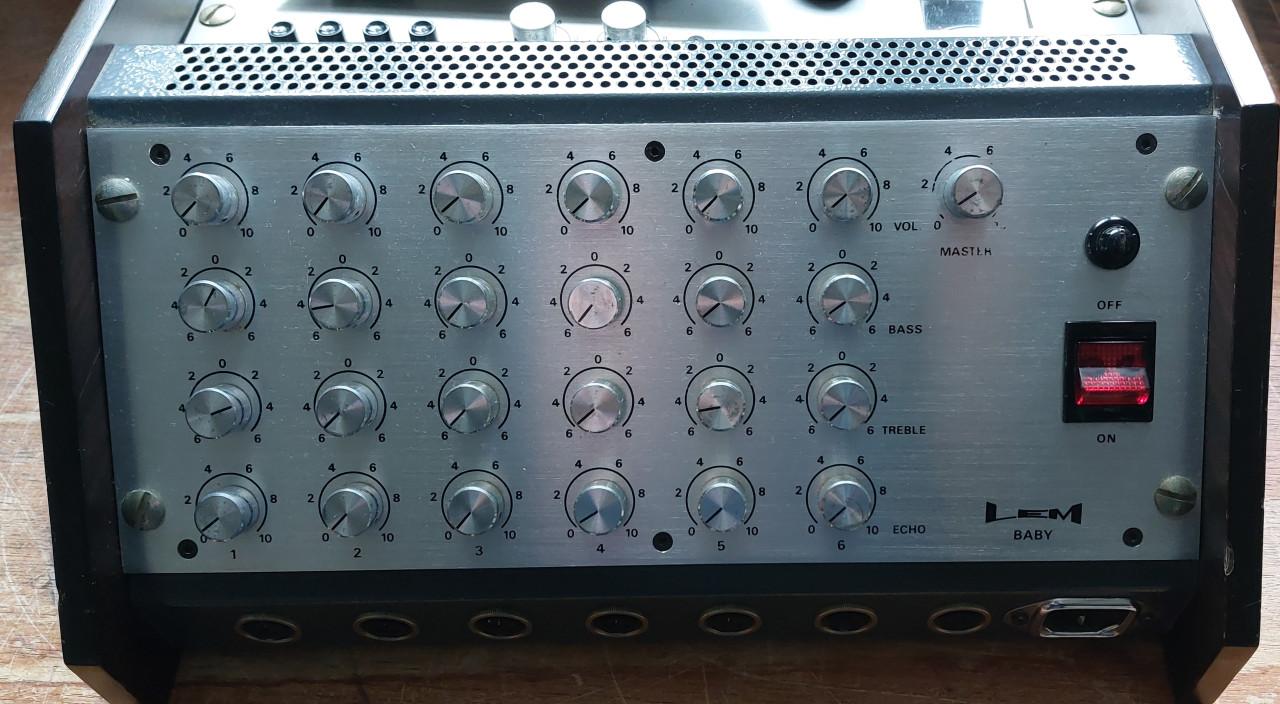 LEM BABY tape echo mixer amplifier in flight case
