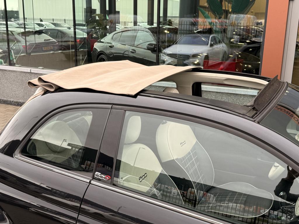 Fiat 500 cabrio lounge 1.2 | automaat | parkeersensoren | led | bluetooth |