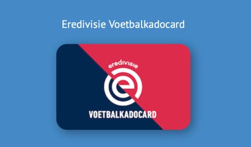 Eredivisie voetbalkadocard t.w.v. 100 euro