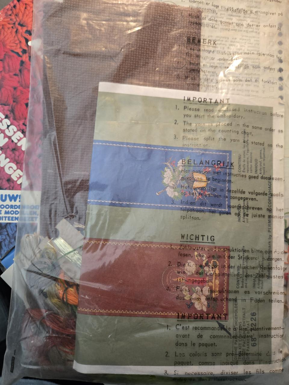Vintage cursusmap "Handwerken" van Teleac