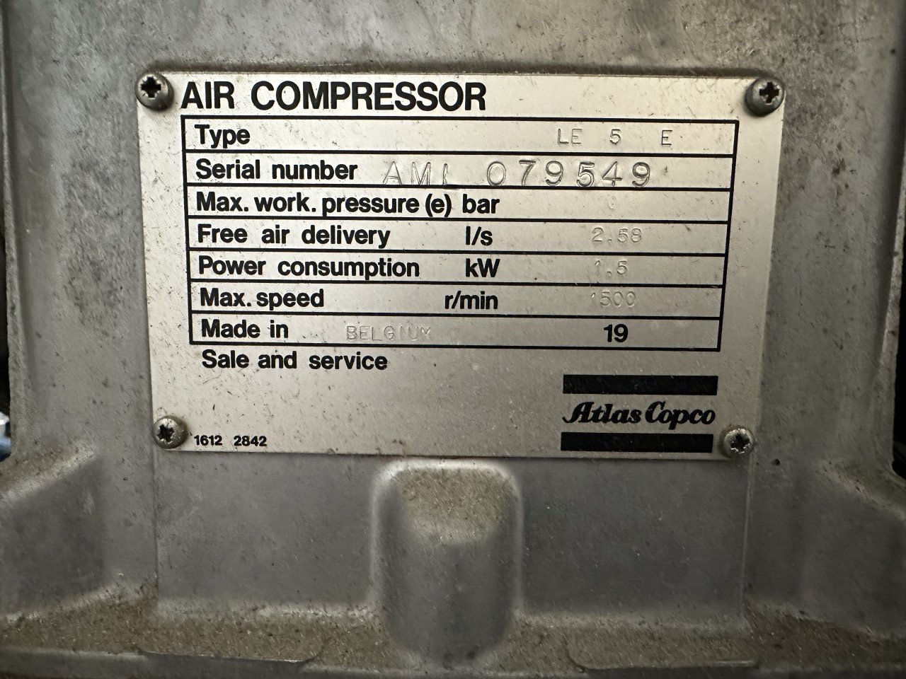Atlas copco LE5