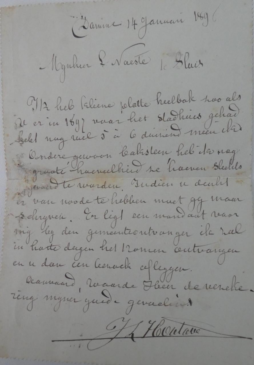 Briefkaarten 3x, 1887, 1897, 1898, Brugge – Sluis
