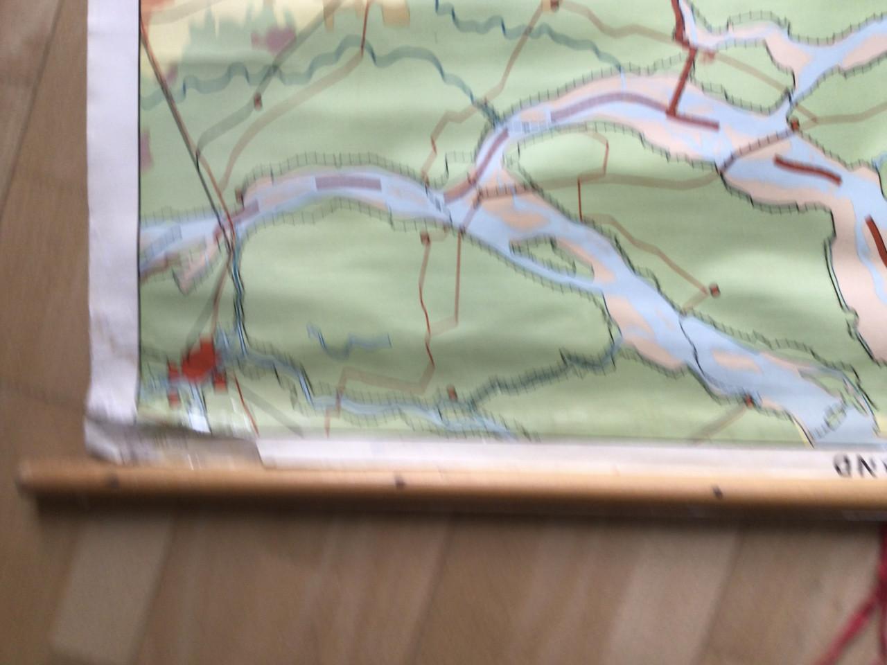 Vintage Zeeland landkaart