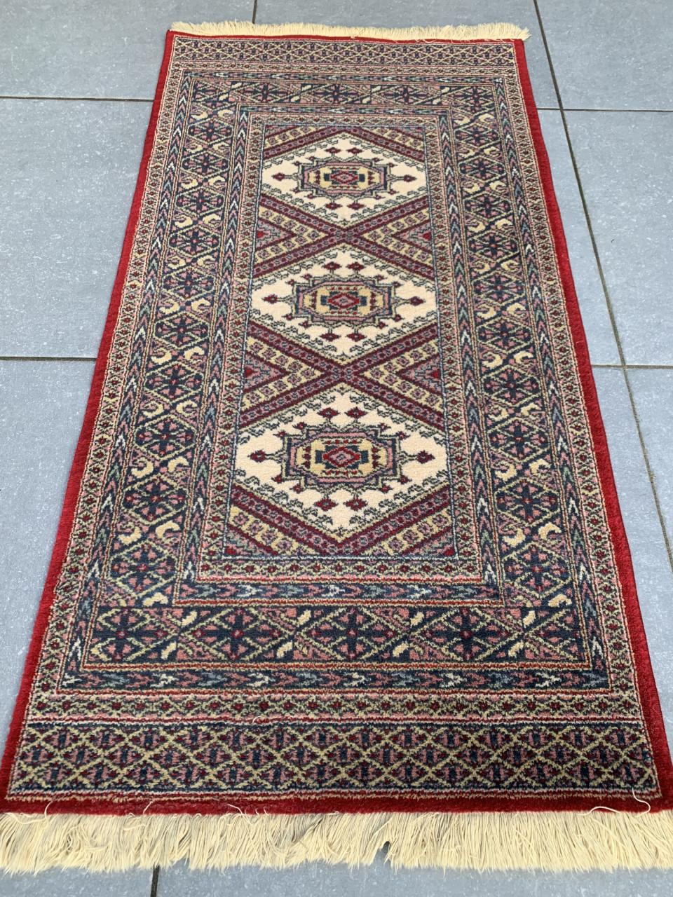 ✨Prachtig Sfeervol Handgeknoopt Vintage Vloerkleedje✨Louis de Poortere✨