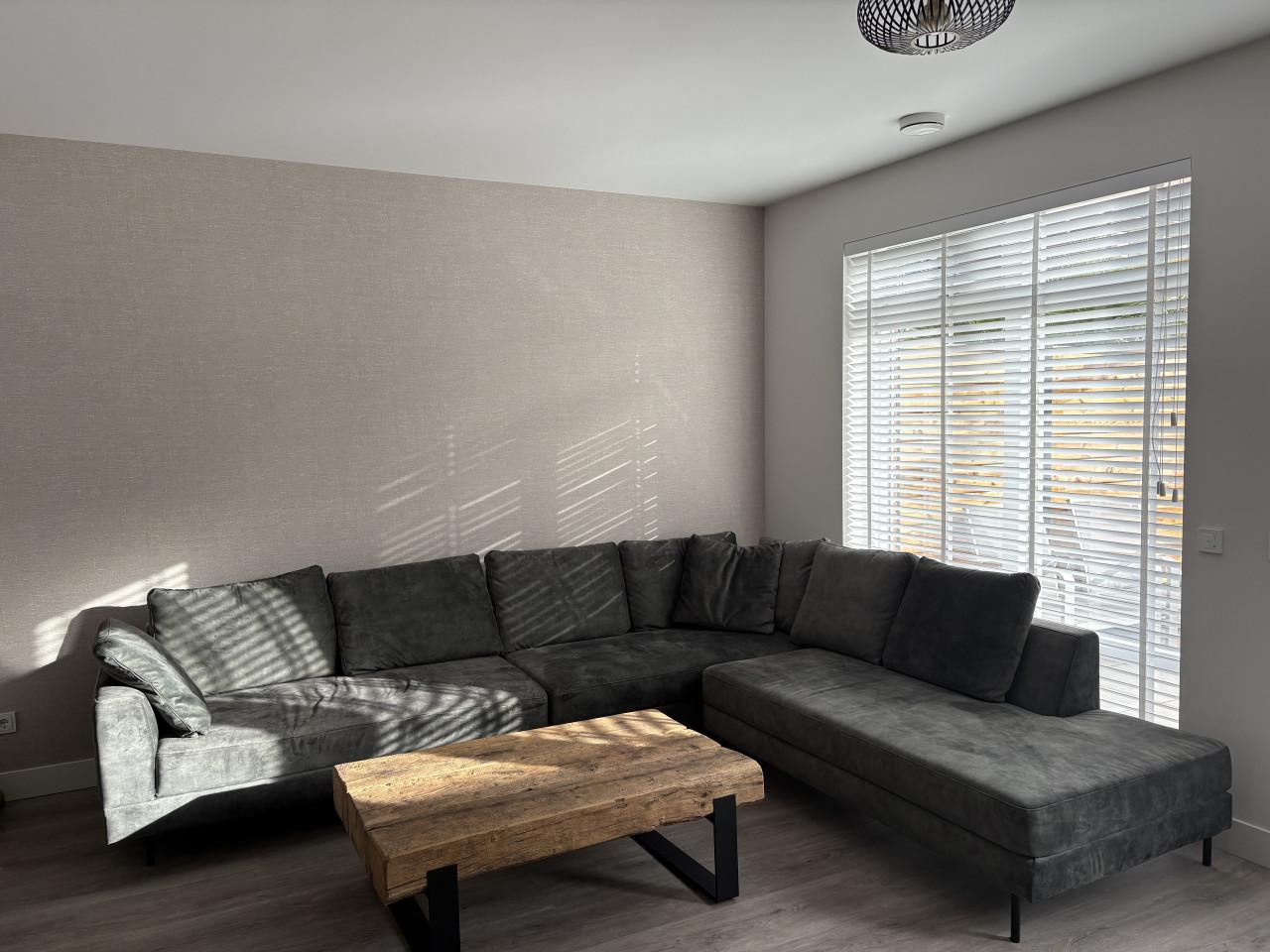 Grote groene hoekbank