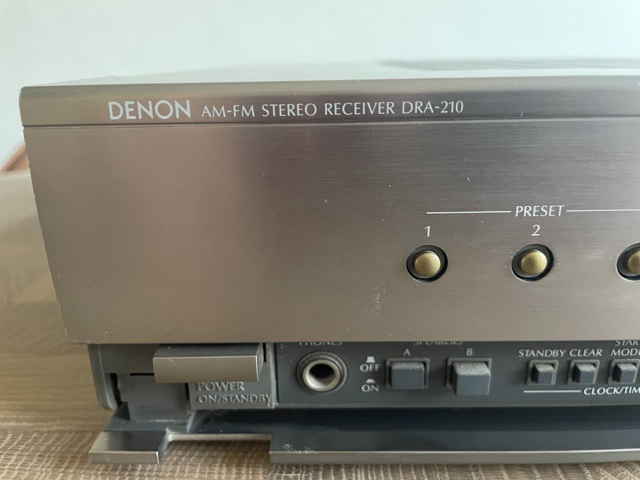 Denon DRA-210 Receiver + afstandbed RC-130 + hobby projecten DR210/DCD210