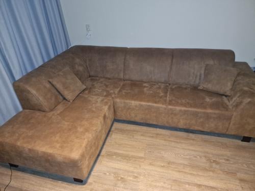 Hoekbank - cognac kleur