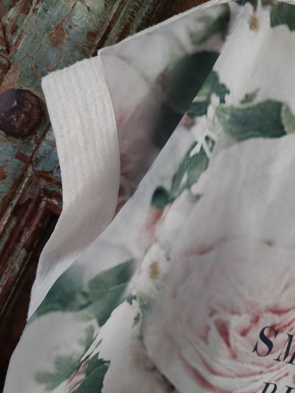 Only dames shirt mt xl crème met rozen