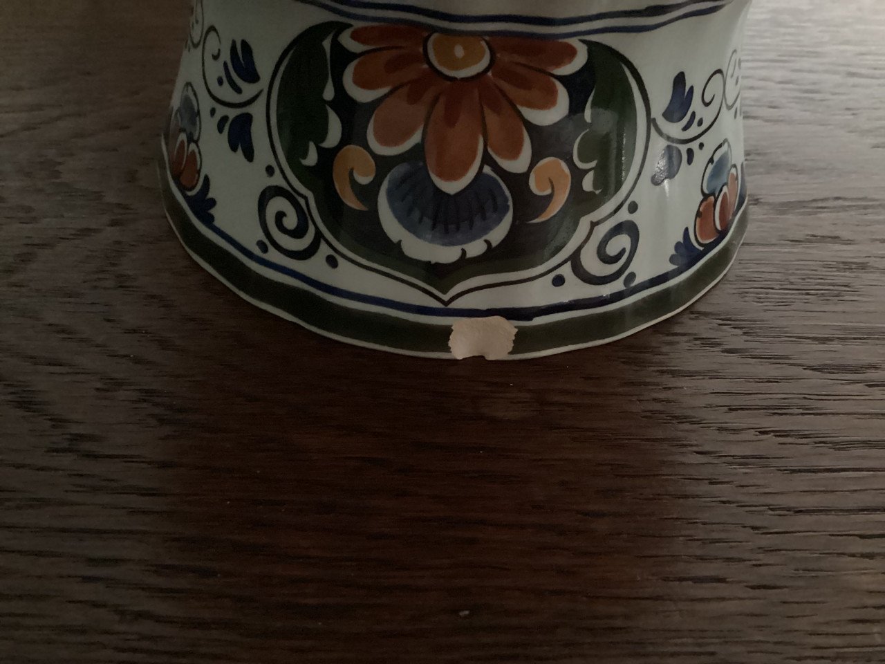 Delft polychroom vaas