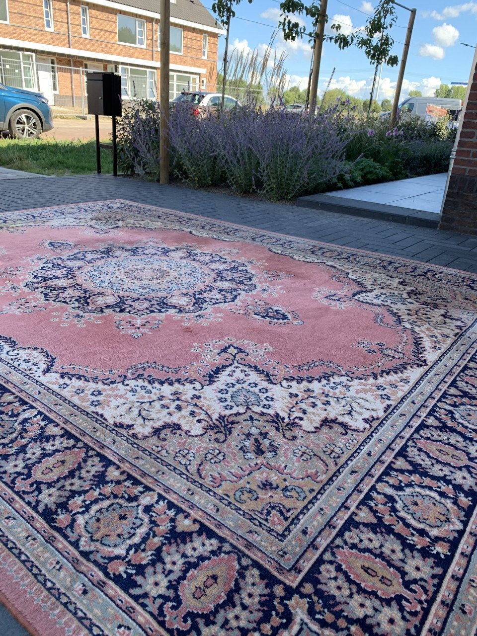 ✨Prachtig Sfeervol Oud Roze Vintage Vloerkleed✨💐