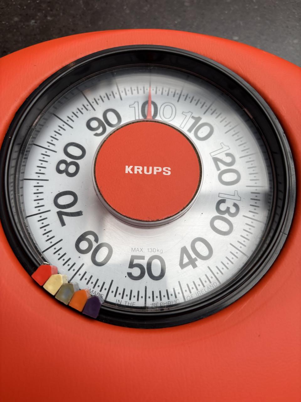 Vintage Krups Weegschaal - 1960 - ALS NIEUW! Perfect voor goede voornemens!