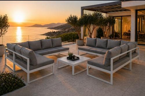 Prachtige loungeset / 2 hoekbanken NIEUW