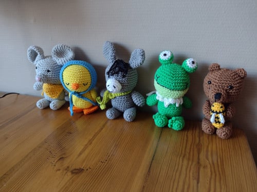 Gehaakte dieren vriendjes