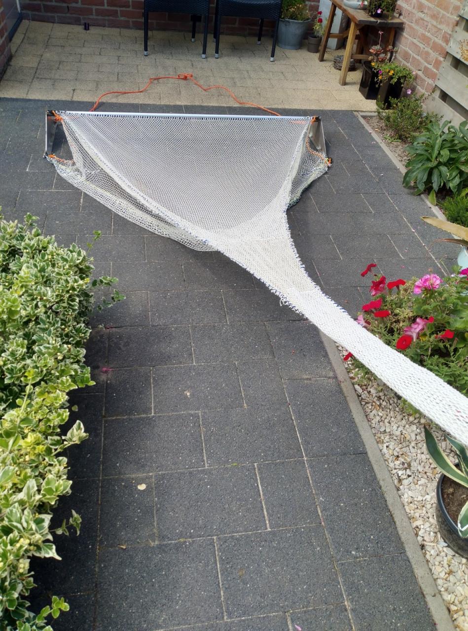 Te koop garnalen/vis/aasnet