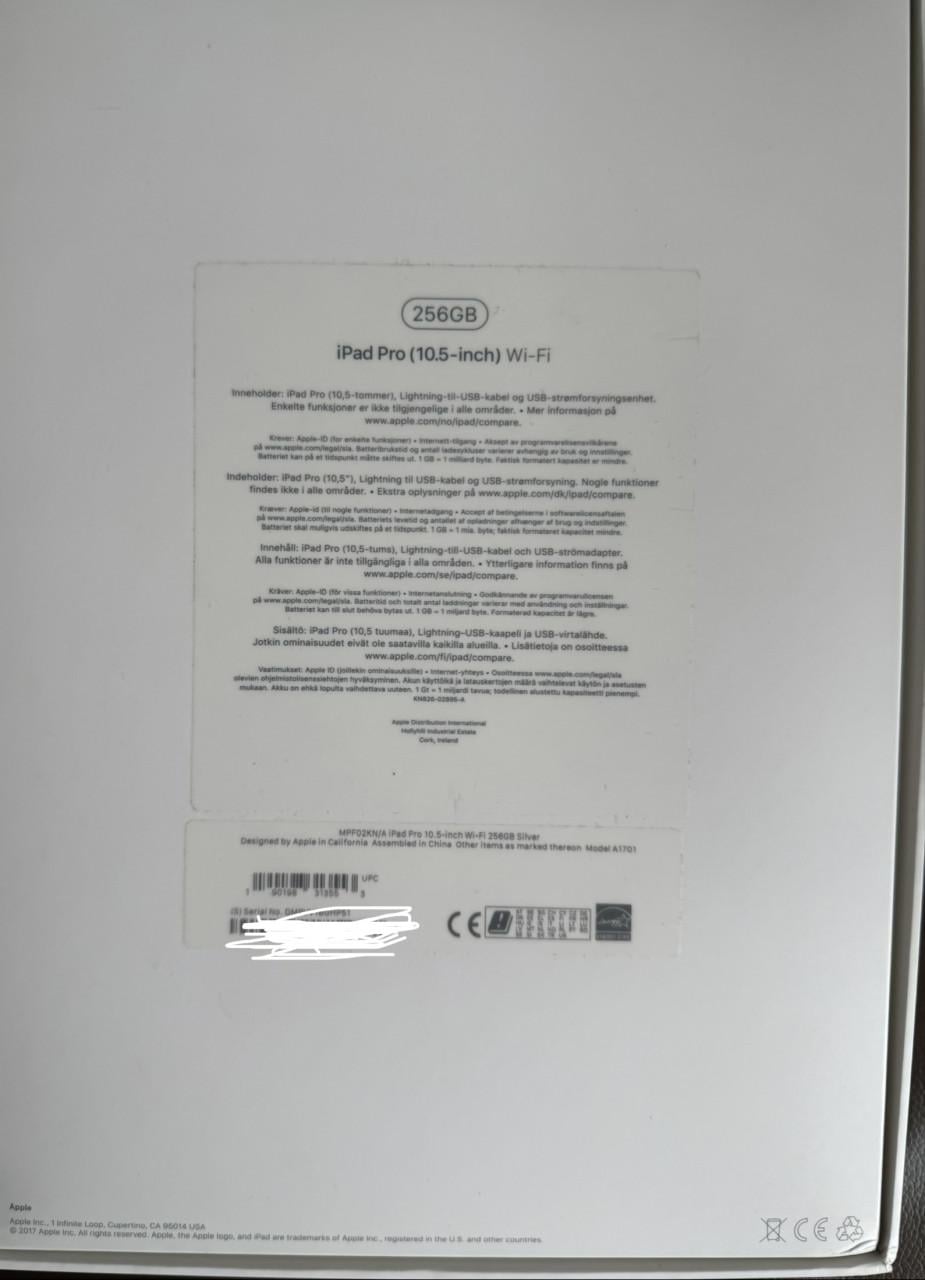 IPad Pro, 256Gb, Wifi
