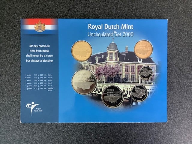 Nederland, UNC jaarset 2000 en 2001.