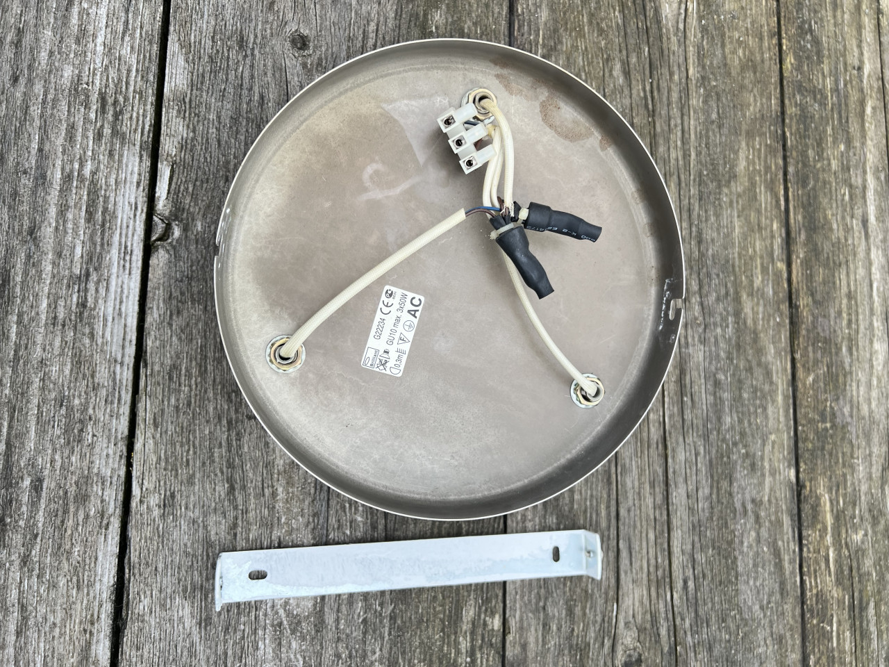 Rvs plafondlamp