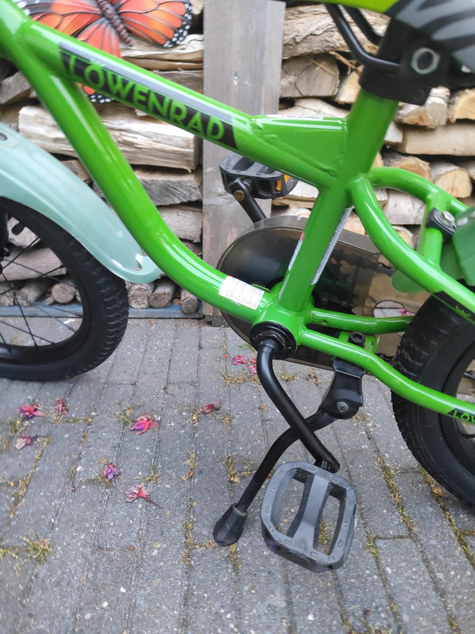 16 inch Lowenrad stoere groene jongens fiets