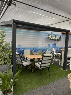 Aluminium veranda antraciet