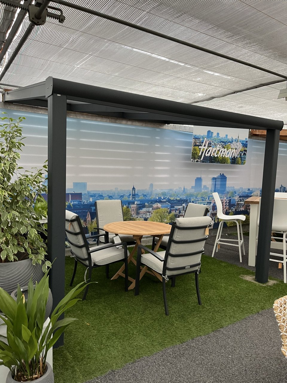 Aluminium veranda antraciet