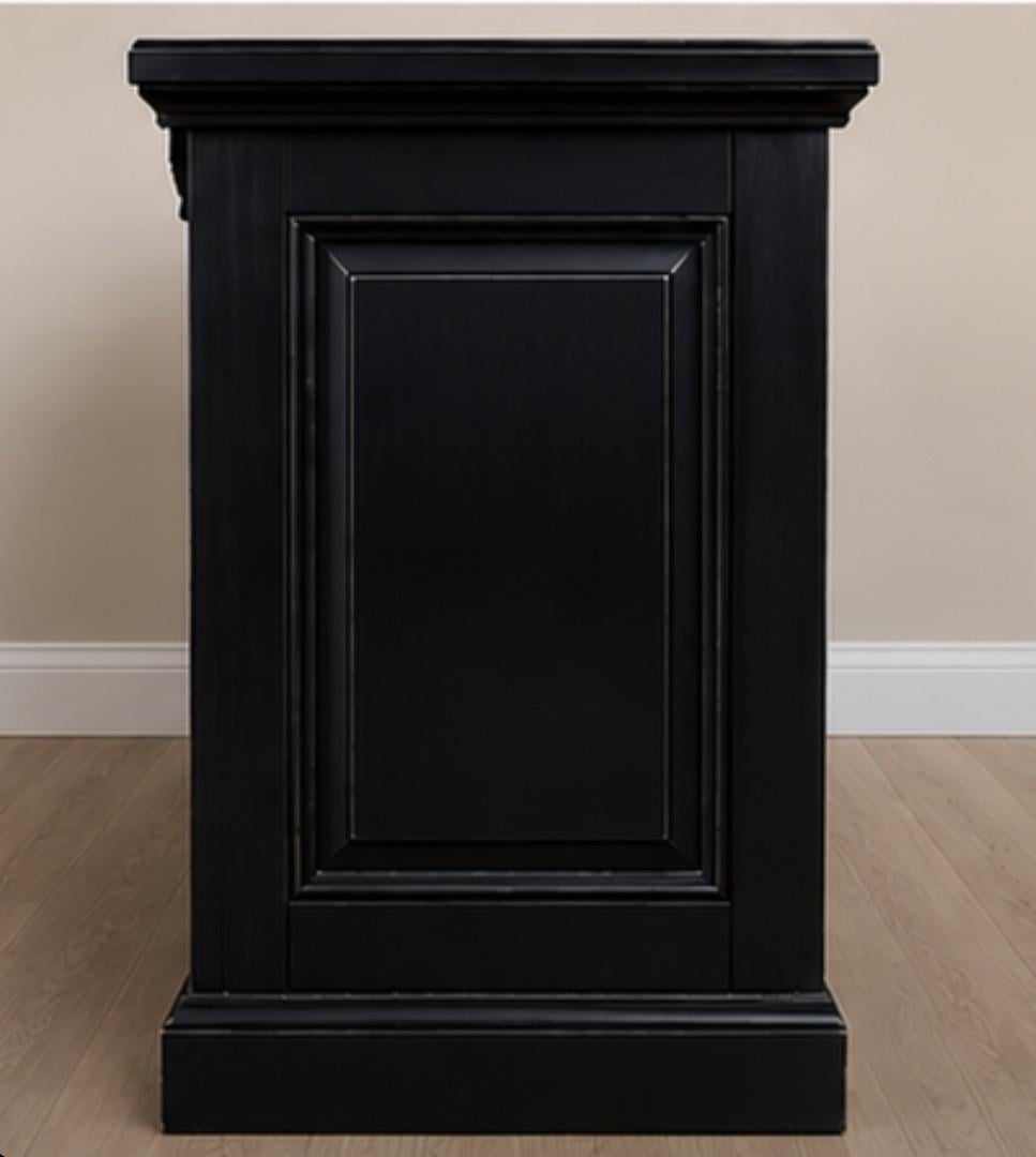 Zwart houten Dressoir *de koning