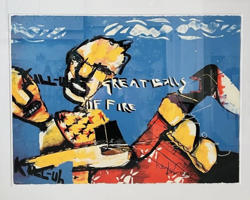 Prachtige zeefdruk Herman Brood