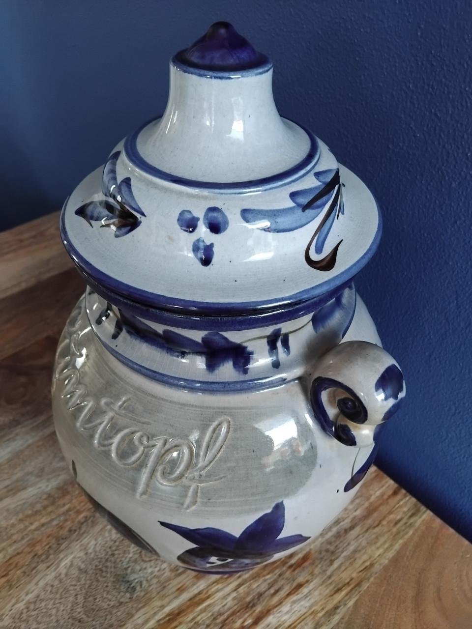 Vintage rumtopf pot / vaas / opbergpot 60's/70's