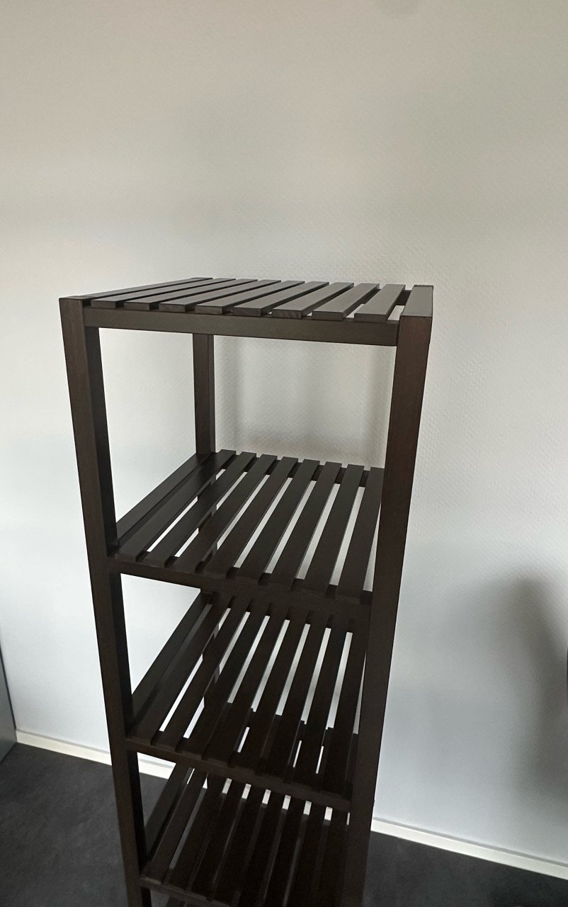 Stellingkast/Badkamerrek donkerbruin - Ikea Muskan