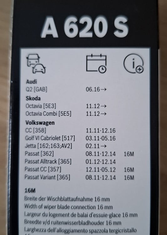 Bosch Ruitenwissers  NIEUW