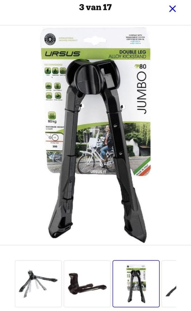 Dubbele fietsstandaard
