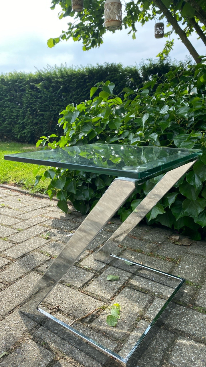 Bijzettafel glas