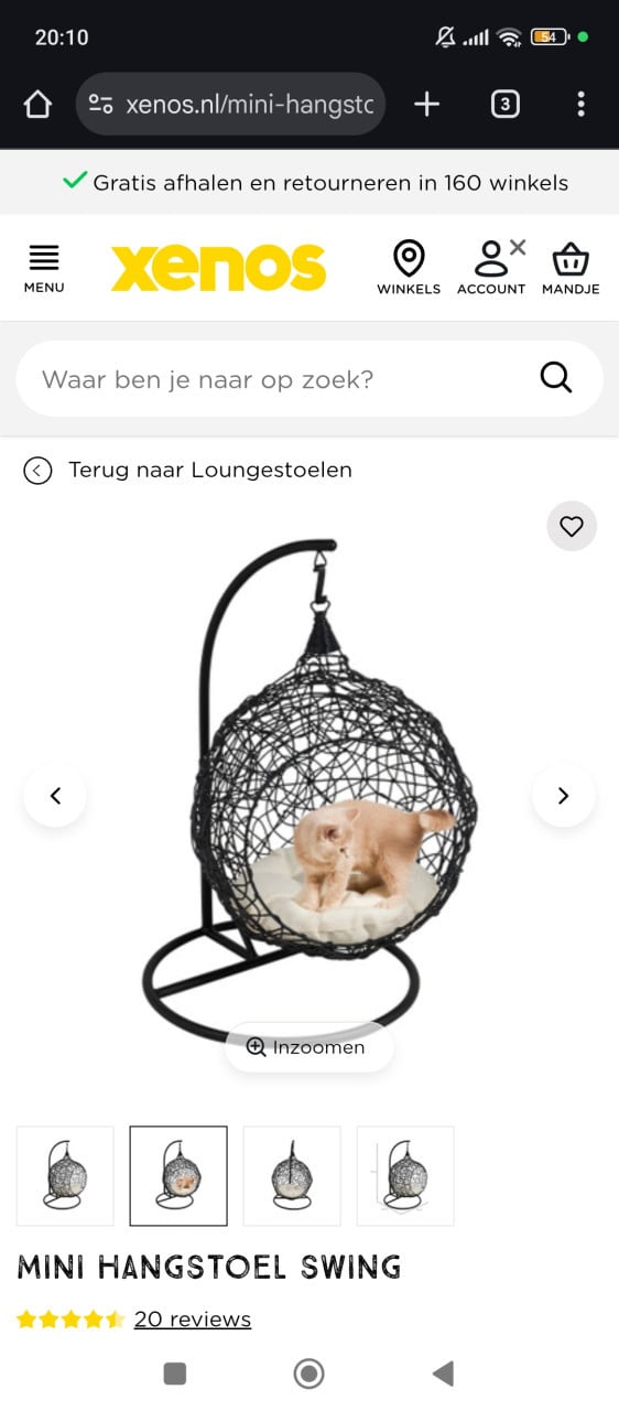 Dieren hangstoel