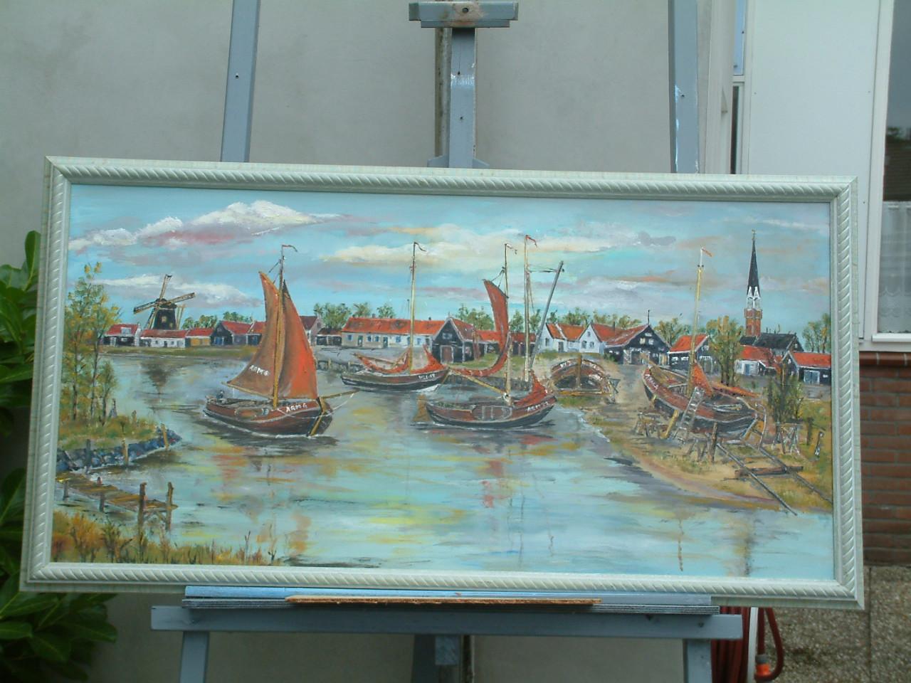 Arnemuiden  haven 120 x 80 doek