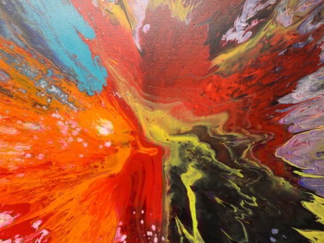 " Flash "  Prachtig origineel Acrylschilderij